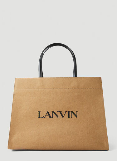 Lanvin Cabas Kraft Batman Medium Bag Beige lnv0148012
