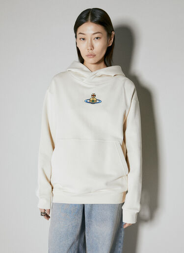 로고 후드 스웨트셔츠 Vivienne Westwood 로고 후드 스웨트셔츠 베이지 vvw0254002