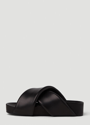 Jil Sander Padded Sandals Black jil0251038