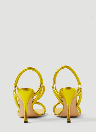 Bottega Veneta Stretch Strap High Heel Sandals Yellow bov0251077