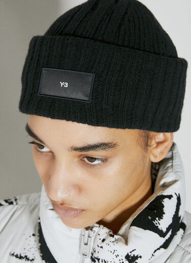 Y-3 Knit Beanie Hat Black yyy0354026