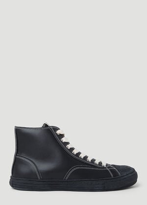 Maison Mihara Yasuhiro Past Sole ハイトップスニーカー ブラック mmy0153003