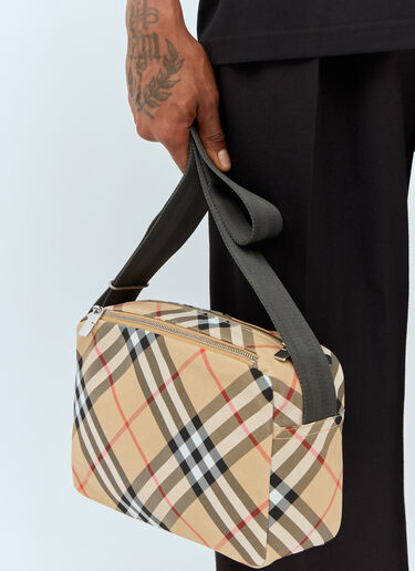 Burberry 格纹斜挎包 米色 bur0157042