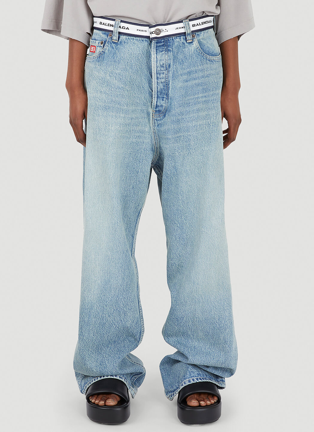 Balenciaga discount logo denim