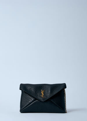Saint Laurent Cassandre Chain Wallet Black sla0259089