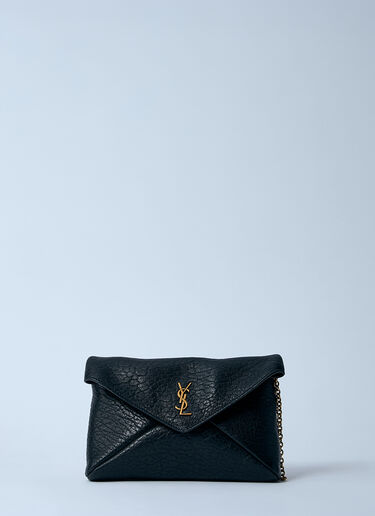 Saint Laurent Cassandre Chain Wallet Black sla0259089