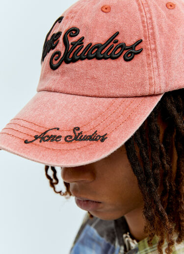 Acne Studios 3D 刺绣徽标棒球帽 粉色 acn0156020