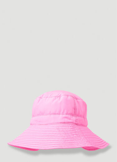 Recycled Tech Bucket Hat GANNI Recycled Tech Bucket Hat Pink gan0251067