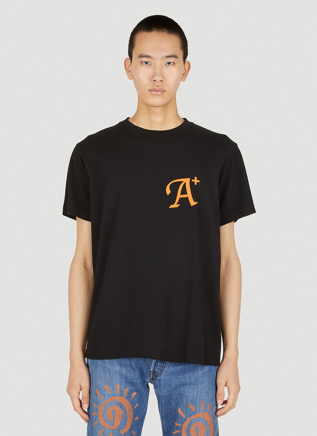 Perks And Mini A+ Logo T-shirt In Black