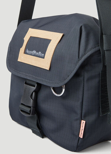 Acne Studios Messenger Midi Crossbody Bag Black acn0148046