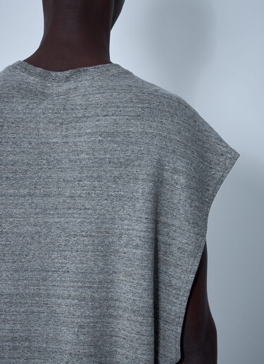 Rick Owens x Champion Logo Motif T-Shirt Grey roc0161001