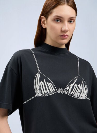 Palm Angels Palm Bra Loose T-Shirt Black pma0264176