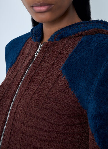 Kiko Kostadinov Quimby Knitted Hooded Sweater Brown kko0262008