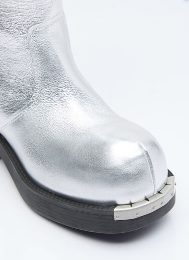 MM6 Maison Margiela 金属色及膝靴 银色 mmm0254016