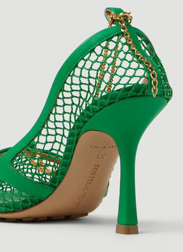 Bottega Veneta Stretch Pump Heeled Sandals Green bov0249065