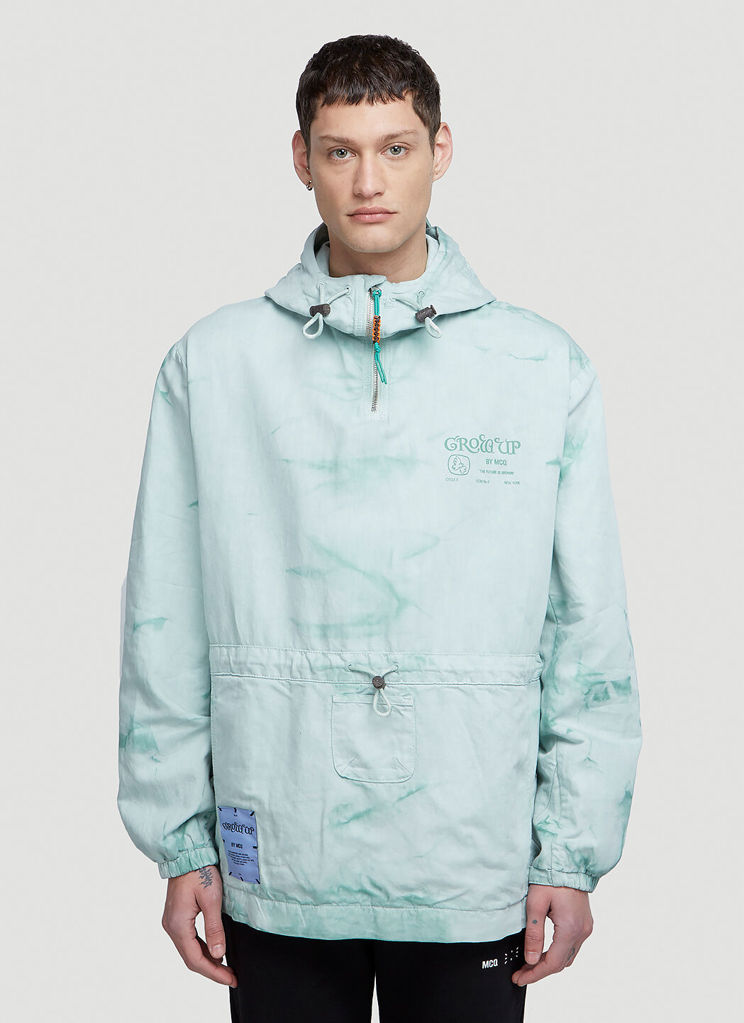 MCQ Pullover Cagoule Jacket in Light Blue LN CC