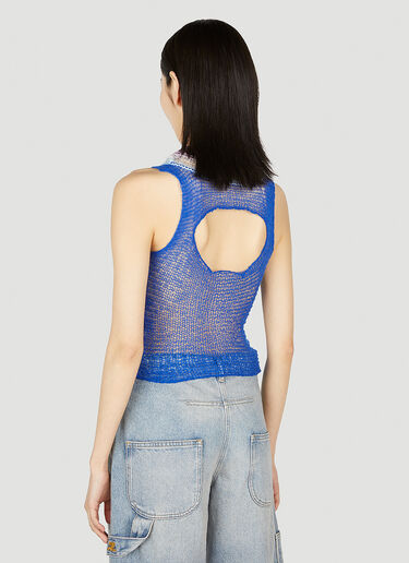 Marni 镂空针织背心 蓝色 mni0252015