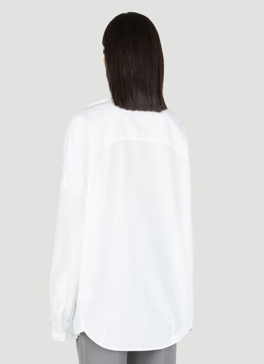 Cotton Cocoon Shirt Dries Van Noten Cotton Cocoon Shirt White dvn0254014