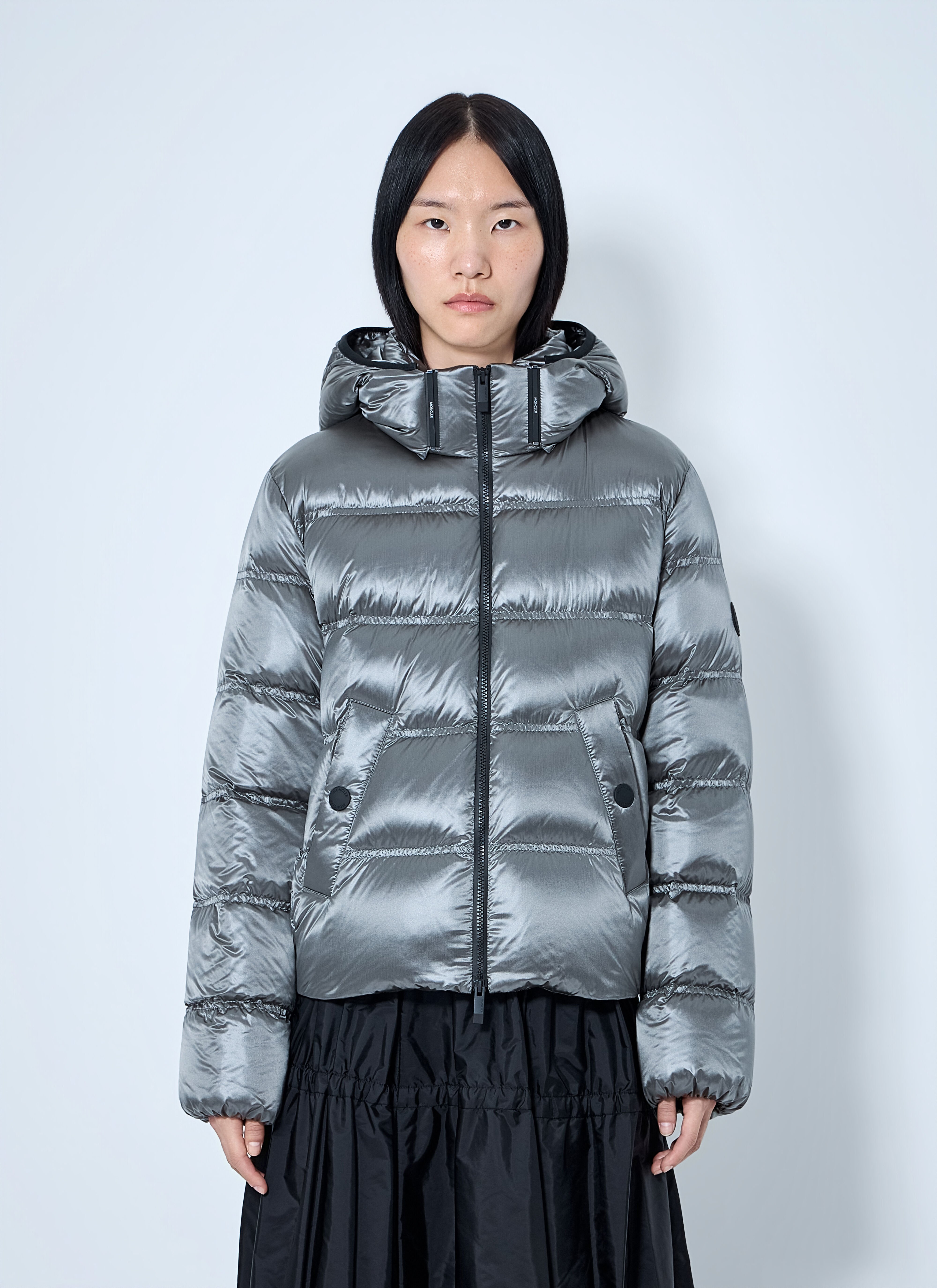 Moncler Women's' Sensation Short Down Jacket in Dark Grey | LN-CC®