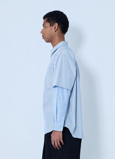 Comme des Garçons Homme Layered Stripe Shirt Blue cdh0164002