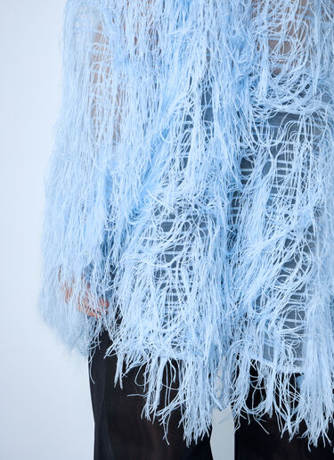Walter Van Beirendonck Fluffy Maxi Shirt Light Blue wlt0160006