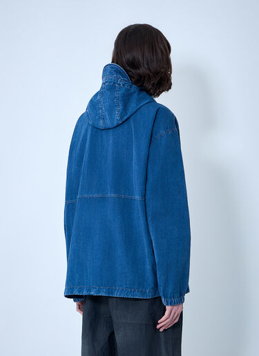 Stone Island Denim Hooded Jacket Blue sto0164033