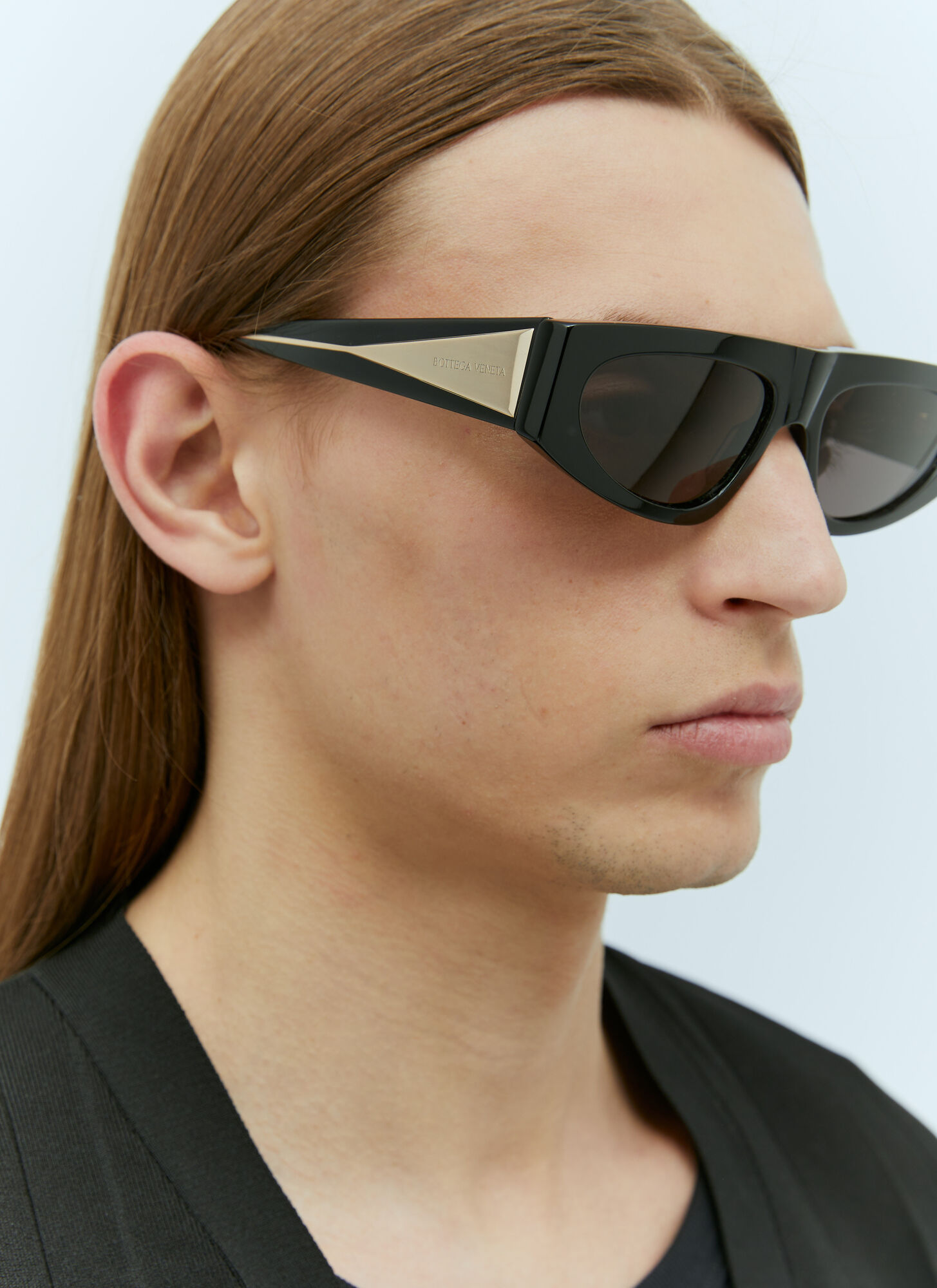Shop Bottega Veneta Bv1277s Sunglasses In Black