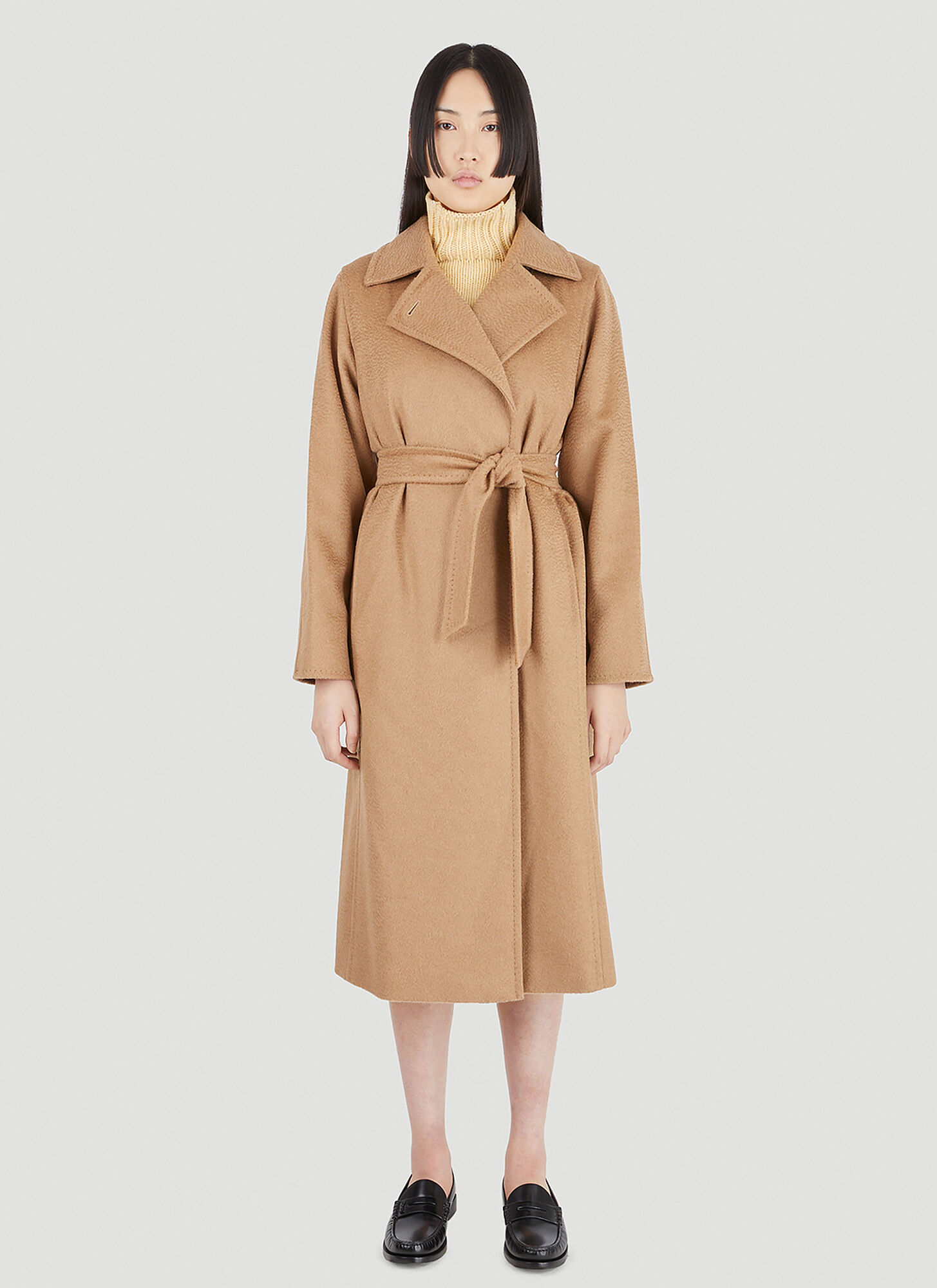 Shop Max Mara Manuela Coat In Camel