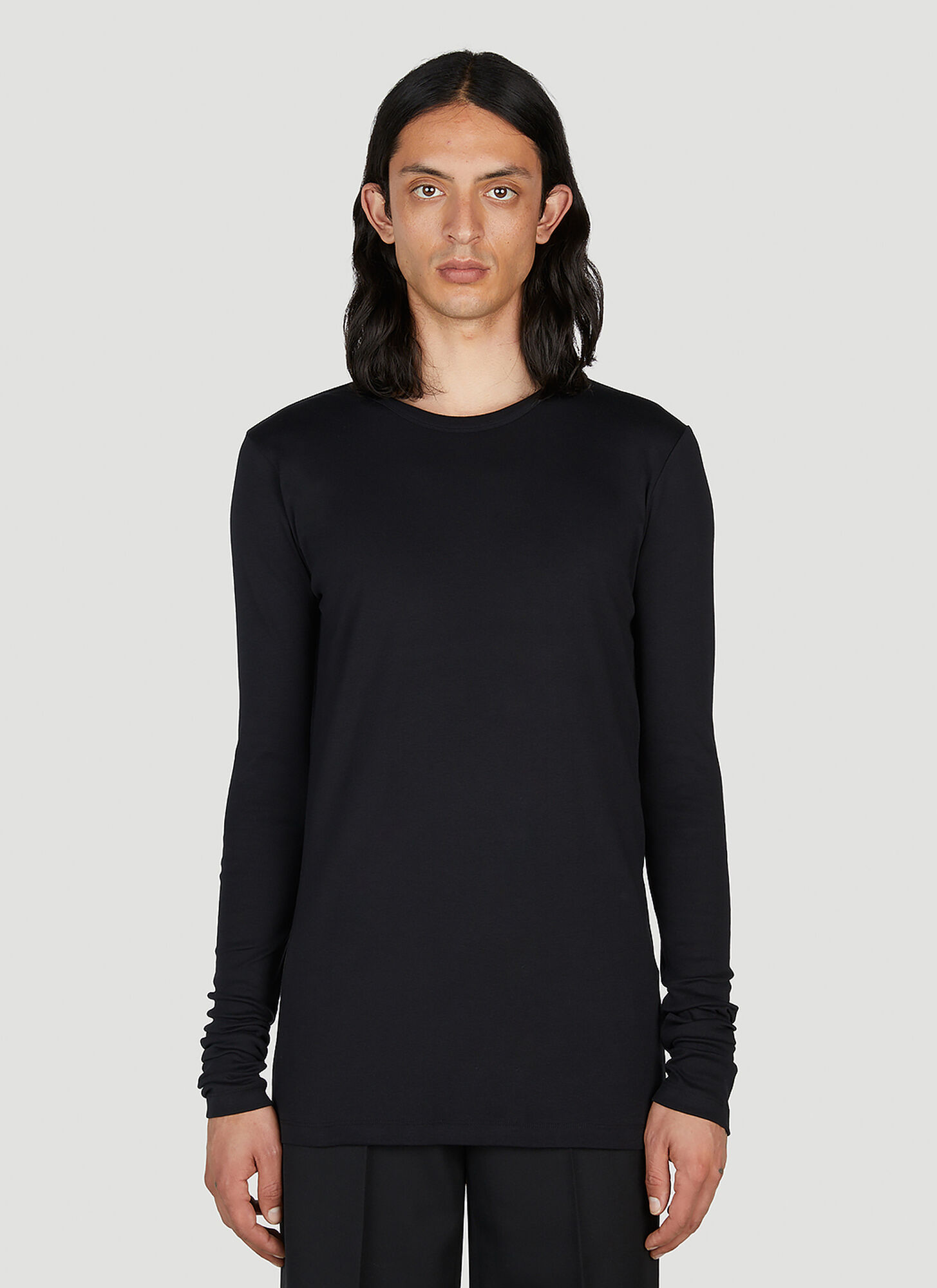 Ann Demeulemeester Long-sleeved T-shirt In Black