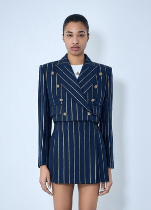 Vivienne Westwood Cut-Off Blazer Navy vvw0264002