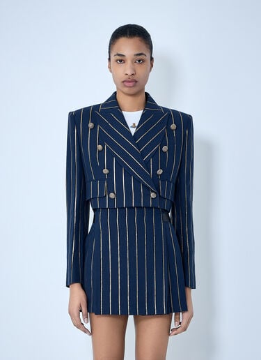 Vivienne Westwood Cut-Off Blazer Navy vvw0264002