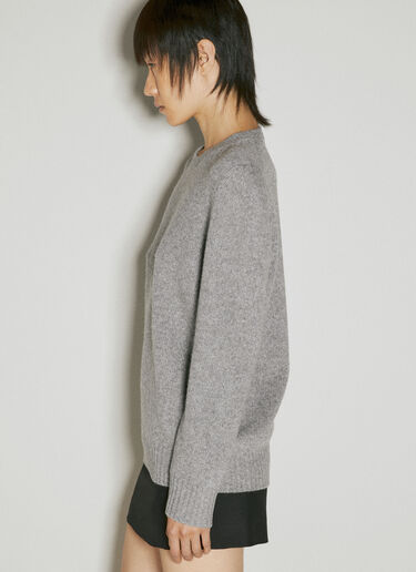 Wool And Cashmere Sweater Prada Wool And Cashmere Sweater Grey pra0254047