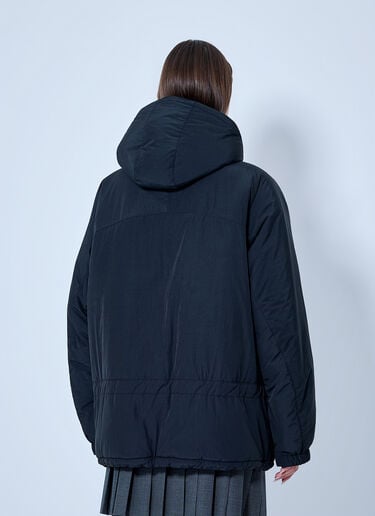 LN-CC® - Miu Miu: Pongé Down Jacket - Black Miu Miu Pongé Down Jacket Black miu0266024
