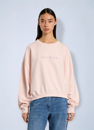 LN-CC® - Palm Angels: Stud Logo Crew - Pink Palm Angels Stud Logo Crew Pink pma0266220