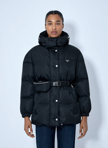 LN-CC® - Prada: Re-Nylon Down Jacket - Black Prada Re-Nylon Down Jacket Black pra0265009