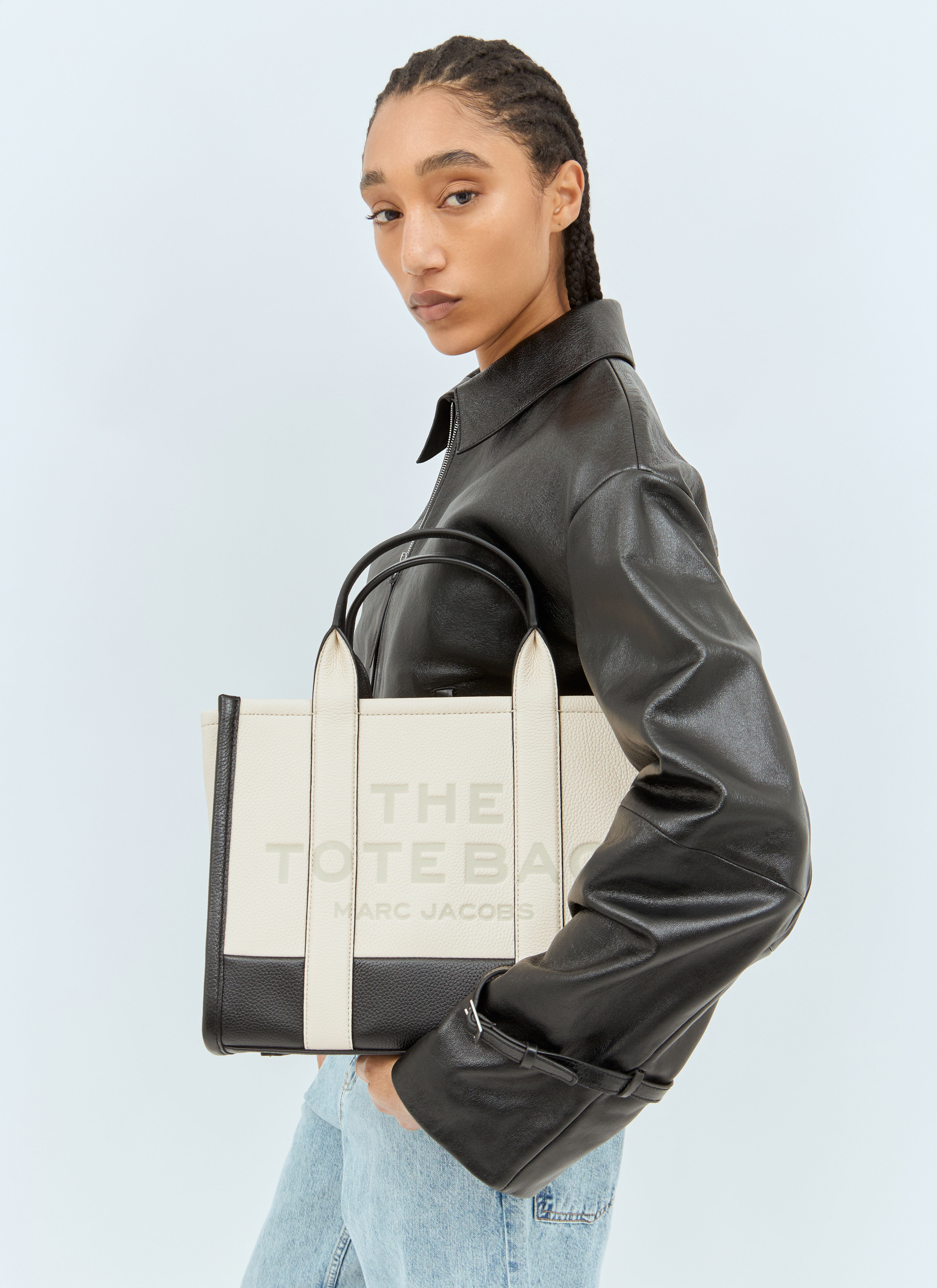 Marc Jacobs Women s The Colorblock Medium Tote Bag in Beige LN CC