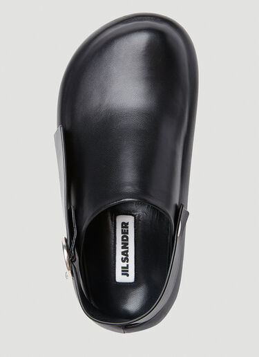 Jil Sander Platform Slingback Clogs Black jil0253028