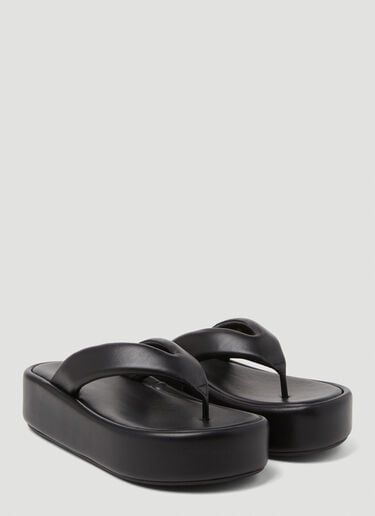 Balenciaga Rise Thong Sandals Black bal0248085