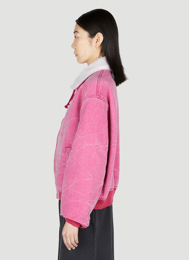 Acne Studios Denim Bomber Jacket Pink acn0251028