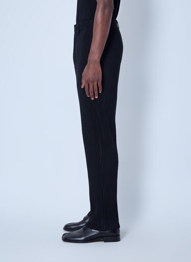 LN-CC® - Homme Plissé Issey Miyake: Basics Pleated Trousers - Black Homme Plissé Issey Miyake Basics Pleated Trousers Black hmp0166001