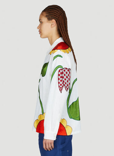 Sky High Farm Workwear Embroidered Shirt White skh0352010