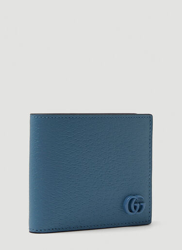 Gucci GG Plaque Bi-Fold Wallet Light Blue guc0150276