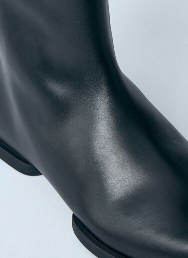 Jil Sander 皮革拉链及踝靴 黑色 jil0159010