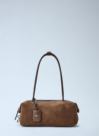 LN-CC® - Max Mara: Suede Shoulder Bag - Brown Max Mara Suede Shoulder Bag Brown max0265098