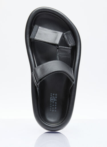 MM6 Maison Margiela 织带厚底便鞋 黑色 mmm0155014