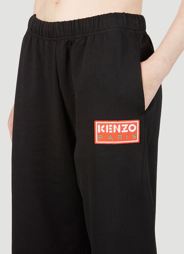 Kenzo 徽标贴饰运动裤 黑色 knz0252026