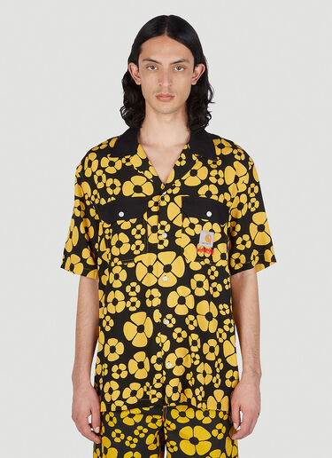 Floral Print Shirt Marni x Carhartt Floral Print Shirt Yellow mca0150008
