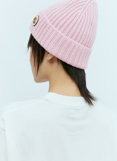 Gucci Wool Cashmere Beanie Hat Pink guc0255179