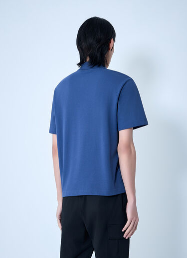 Piqué Polo Shirt Moncler Piqué Polo Shirt Blue mon0164028