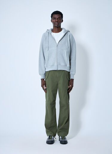 Stüssy Hooded Zip-Up Sweatshirt Grey sts0160012